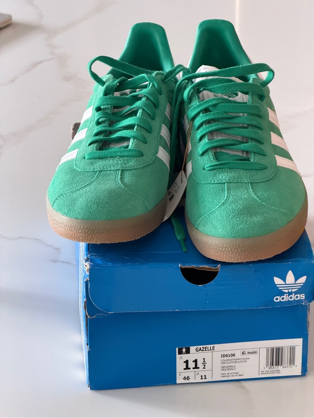 Adidas Green Suede Gazelle OG 11.5 NWT